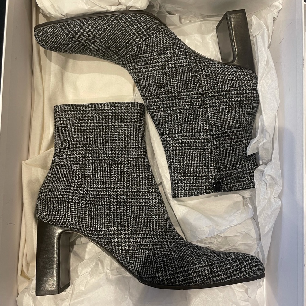 Brand new Balenciaga Plaid Booties